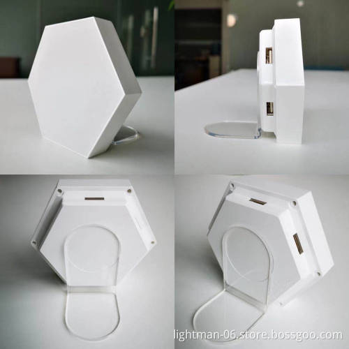 6-Sided Hexagonal RGB LED Panel Lamp